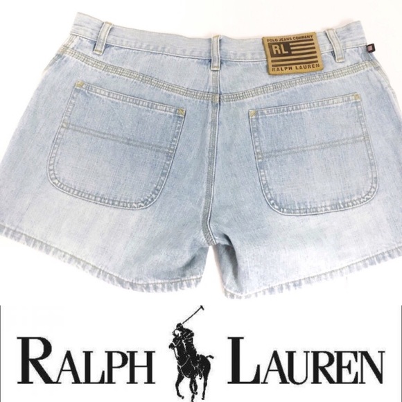 Ralph Lauren Pants - Ralph Lauren Vintage Denim Jean Shorts Light Wash